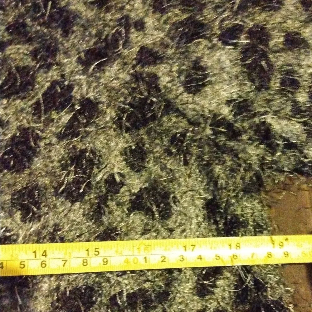 Vintage Isela Fuzzy Animal Print Cardigan Sweater In A Size Medium - Picture 14 of 15